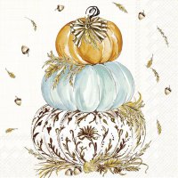 Napkins 25x25 cm - WHIMSICAL WHEAT PUMPKINS cr.