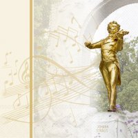 Napkins 25x25 cm - JOHANN STRAUSS gold