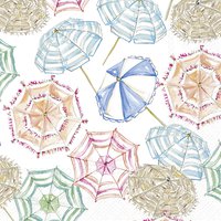 Servilletas 25x25 cm - CORAL UMBRELLA PATTERN