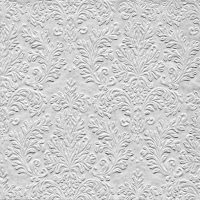 Serviettes 25x25 cm gaufrées - CAMEO UNI silver