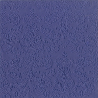Serwetki tłoczone 33x33 cm - CAMEO UNI dark blue