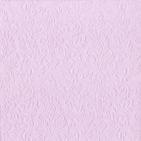 Serwetki tłoczone 33x33 cm - CAMEO UNI light rose
