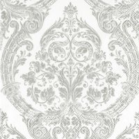 Napkins 33x33 cm - GRANDEUR white silver