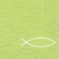餐巾33x33厘米 - PEACEFUL FISH light green
