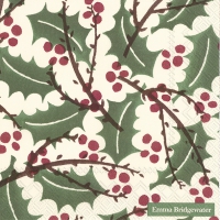 Serviettes 33x33 cm - HOLLY AND BERRY
