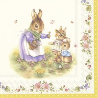 Napkins 33x33 cm - SPRING FANTASY EASTER (V&B)