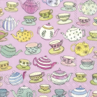 Tovaglioli 33x33 cm - ENGLISCH AFTERNOON TEA rose