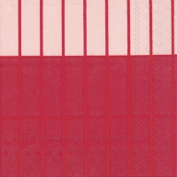 餐巾33x33厘米 - TIILISKIVI RAITA red
