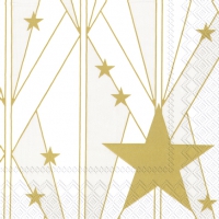 Napkins 33x33 cm - ARTDECO BIG STAR gold