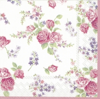 餐巾33x33厘米 - ROSAMOND white