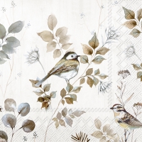 餐巾33x33厘米 - WOODLAND BIRDS nature