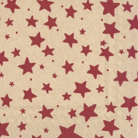 餐巾33x33厘米 - STARRY SKY red