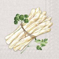 Napkins 33x33 cm - WHITE ASPARAGUS linen