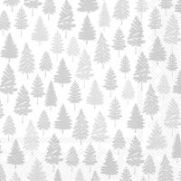 餐巾33x33厘米 - NORDIC FOREST silver