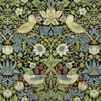 Servietten 33x33 cm - STRAWBERRY THIEF (V&A) black