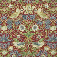Servietten 33x33 cm - STRAWBERRY THIEF (V&A) red
