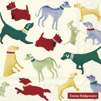 Servietten 33x33 cm - POLKA DOGS cream