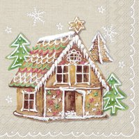 Napkins 33x33 cm - GINGERBREAD VALLEY cream
