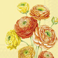Servilletas 33x33 cm - RANUNCULUS yellow