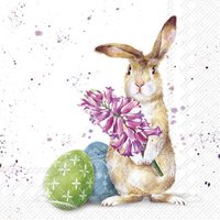 Serviettes 33x33 cm - SPLASHY BUNNY
