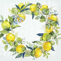 餐巾33x33厘米 - LEMON WREATH mint