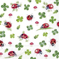 Serviettes 33x33 cm - LUCKY LADYBUGS