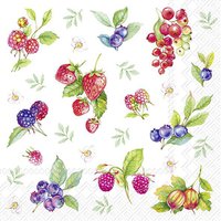 Serviettes 33x33 cm - SUMMER BERRIES