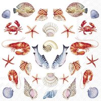 Napkins 33x33 cm - SEA POTPOURRI