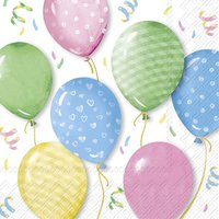 Servilletas 33x33 cm - LITTLE BALLOONS