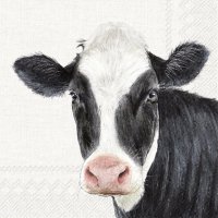 餐巾33x33厘米 - FARM COW cream
