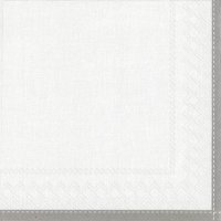餐巾33x33厘米 - LINEN white
