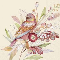 餐巾33x33厘米 - AUTUMN MEADOW BIRD cream