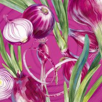 餐巾33x33厘米 - ONIONS pink