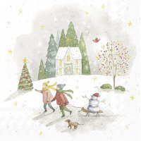 餐巾33x33厘米 - LOOKING FOR CHRISTMAS
