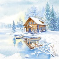 Napkins 33x33 cm - THE LAKE HOUSE