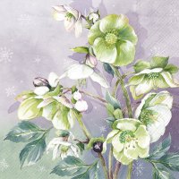 餐巾33x33厘米 - WINTER BOUQUET light lilac