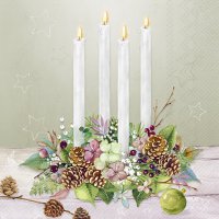 餐巾33x33厘米 - FESTIVE SEASON cream