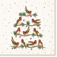 Napkins 33x33 cm - LETS SING TOGETHER cream