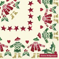 Servietten 33x33 cm - WINTER WALKS cream