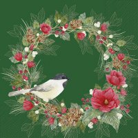 Servietten 33x33 cm - CHRISTMAS JOY green