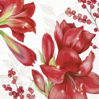 Servilletas 33x33 cm - ELEGANT AMARYLLIS cream