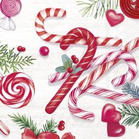 Servilletas 33x33 cm - CANDY CANES