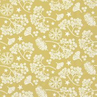 餐巾33x33厘米 - BRIGHT WINTER BRANCHES gold