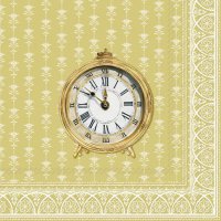 餐巾33x33厘米 - GOLDEN CLOCK cream gold