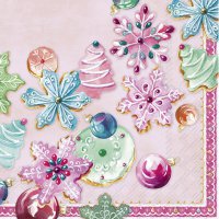 Servietten 33x33 cm - SUGAR AND COOKIES rose