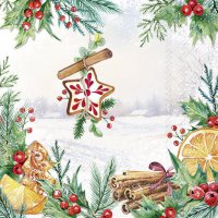 Servietten 33x33 cm - CHRISTMAS WINDOW