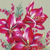 Servietten 33x33 cm - CLASSIC AMARYLLIS sage