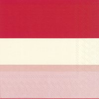 Serviettes 33x33 cm - HENNIKA red