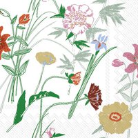 Serviettes 33x33 cm - PUUTARHAKUTSUT green