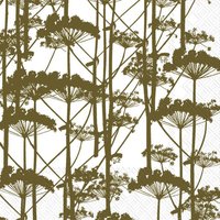 Serviettes 33x33 cm - PUTKINOTKO olive